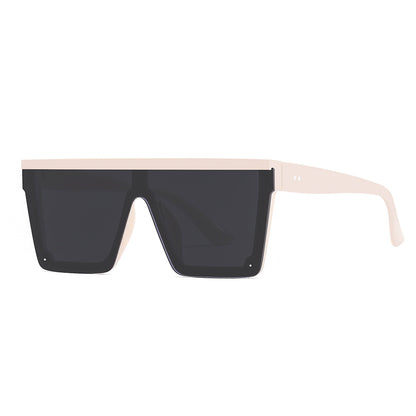 Cross-Border New Trendy Square One-Piece Polarized Sunglasses