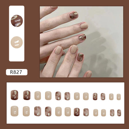 Fall Sweet Cute Wearable Fake Nails