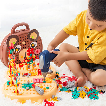 Children's Educational Assembly Toolbox with Electric Screwdriver