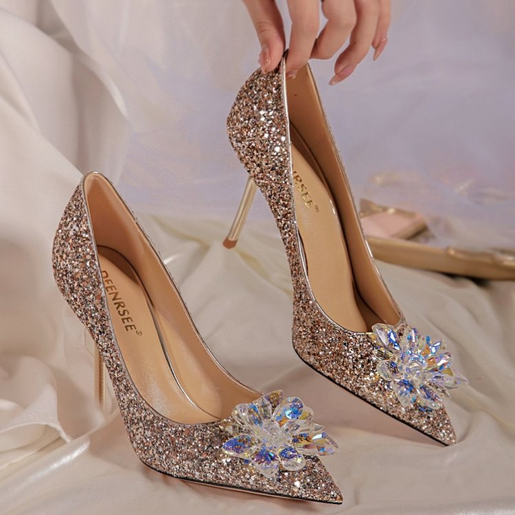 Crystal stiletto heels for women wholesale