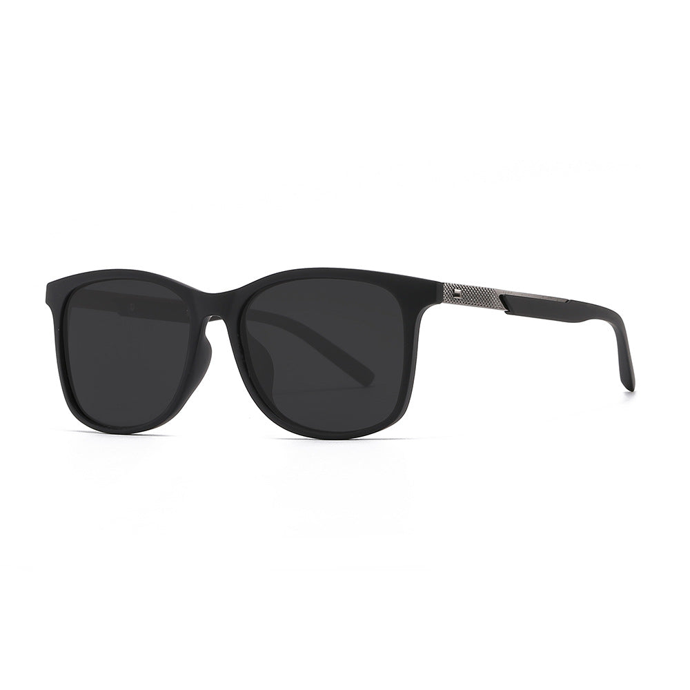 European Men's Black Polarized Sunglasses