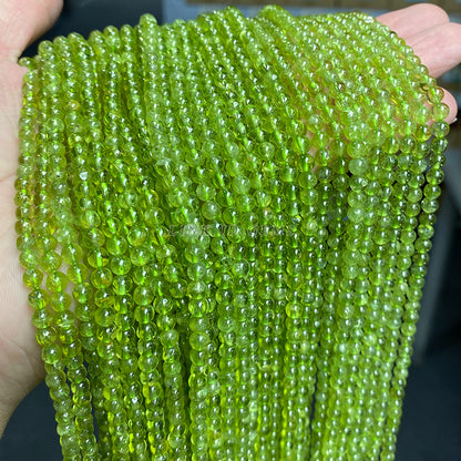 3-4Mm natural olivine beads