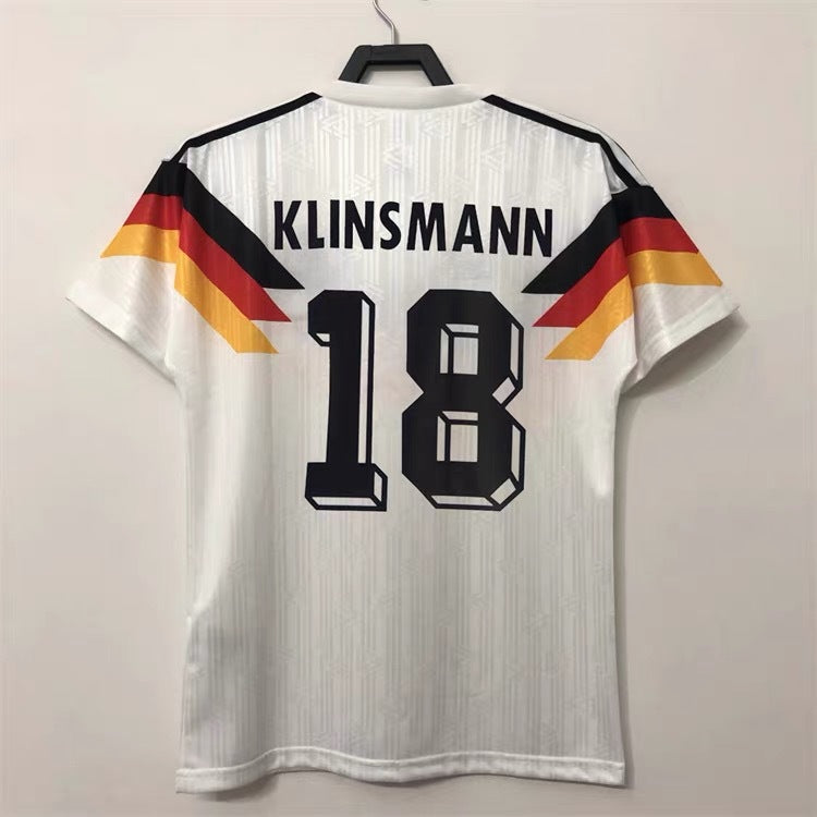 Camiseta retro clásica de Alemania 90/94 Local 18 Klinsmann 10 Matth?us