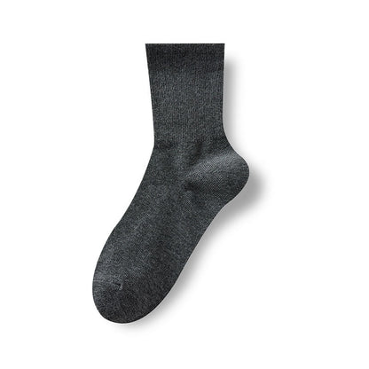 Pure White Anti-Odor Thermal Casual Mid-Calf Socks