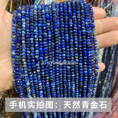 3 * 4Mm crystal cut abacus beads loose beads