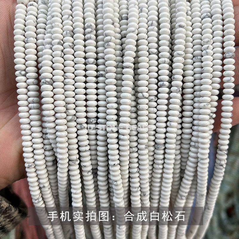 4 * 2Mm natural jade abacus beads loose beads