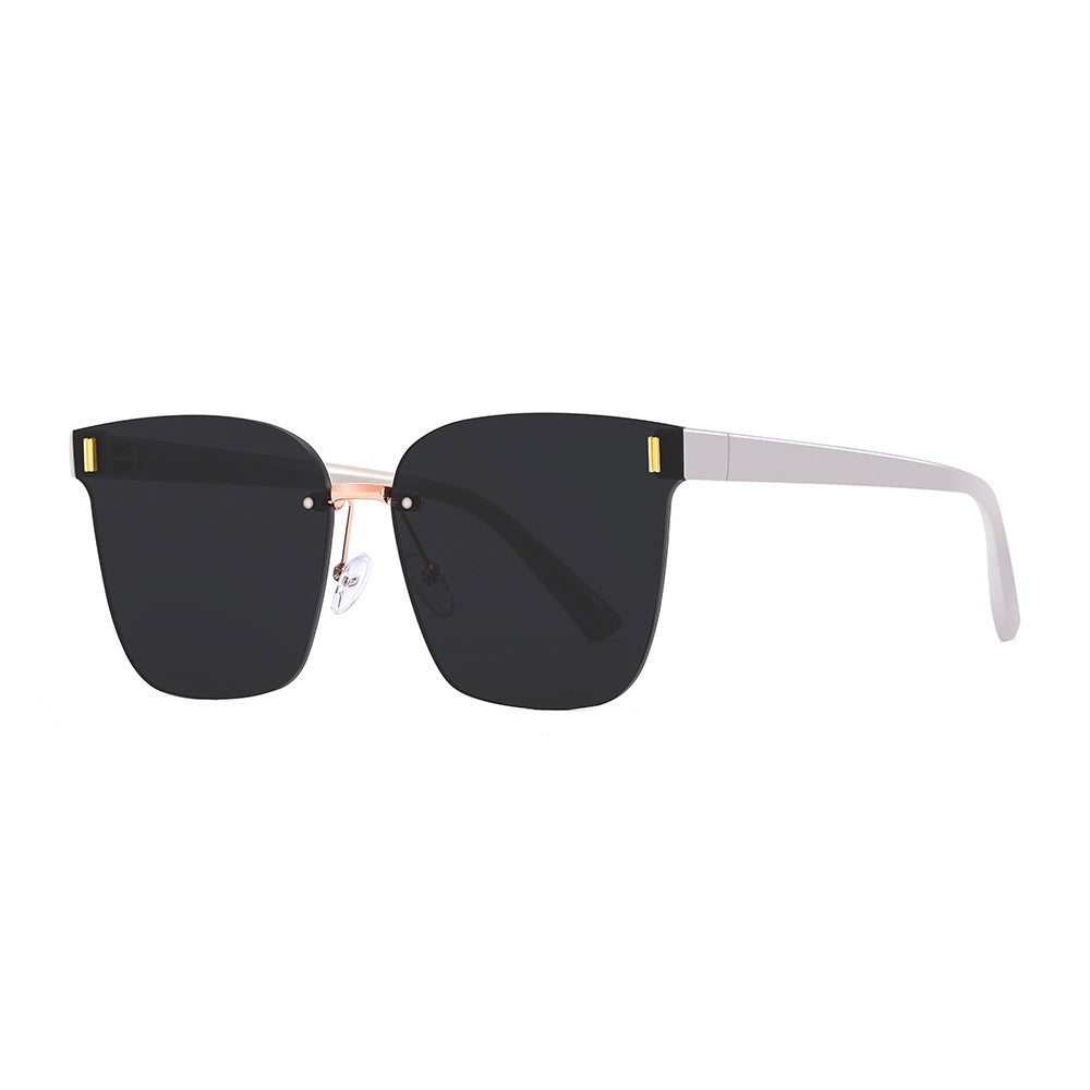 New Frameless Tea UV Sunglasses