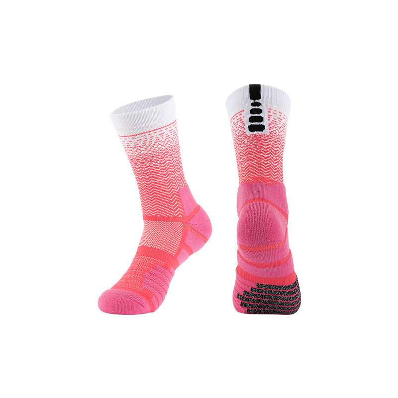 Mid-Calf Basketball Socks Thick Towel Bottom