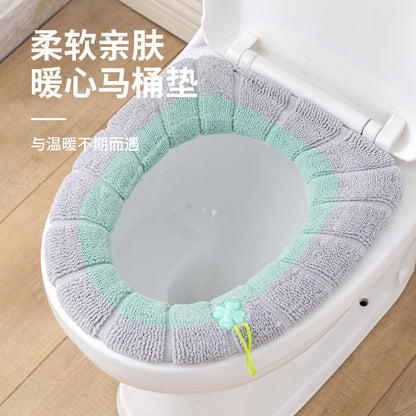 Winter Thick Plush Toilet Seat Cover, Universal for All Seasons