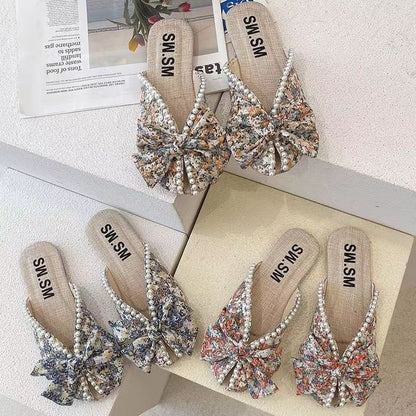 Butterfly Pearl Slippers