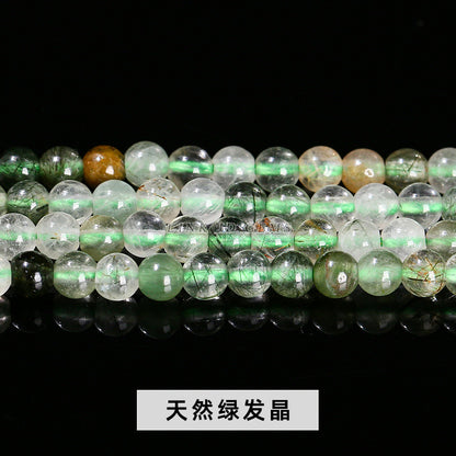 3Mm natural jade round beads garnet powder crystal loose beads