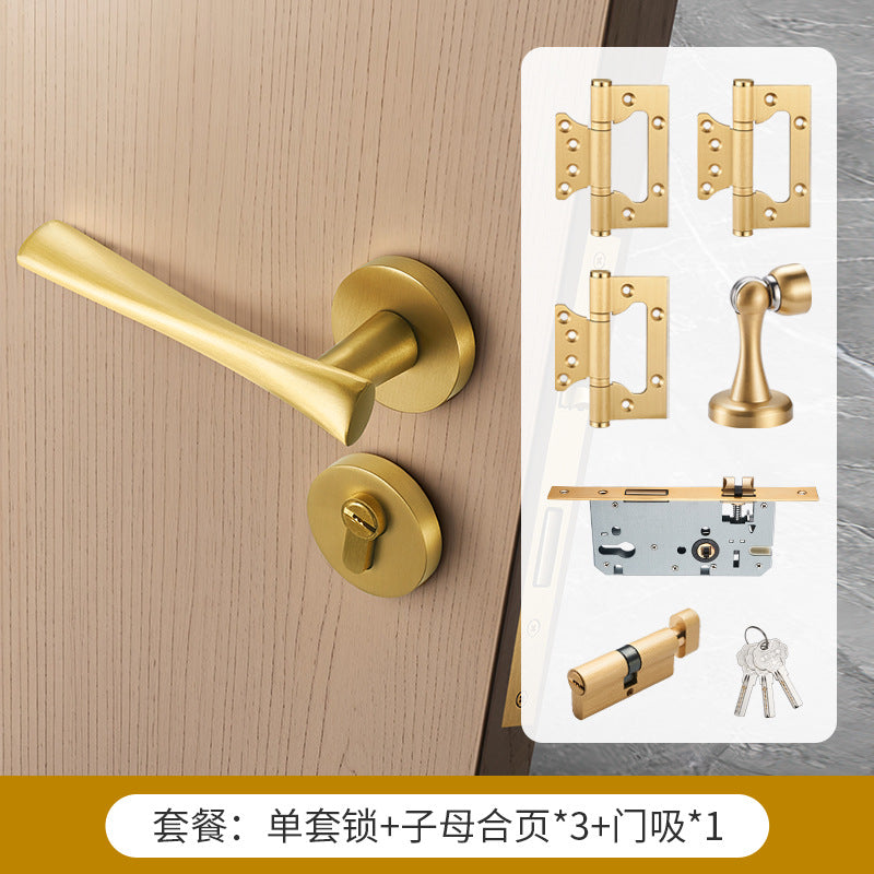 Coffee bronze brass door handle