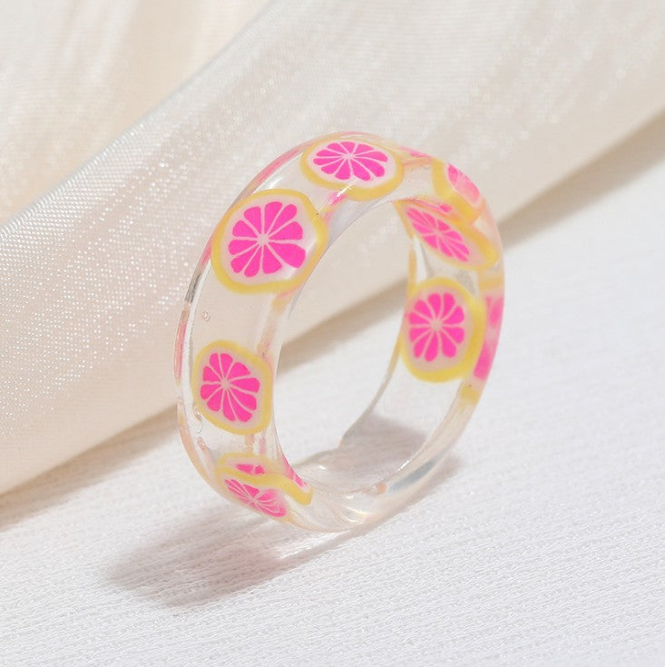 Acrylic resin fruit ring