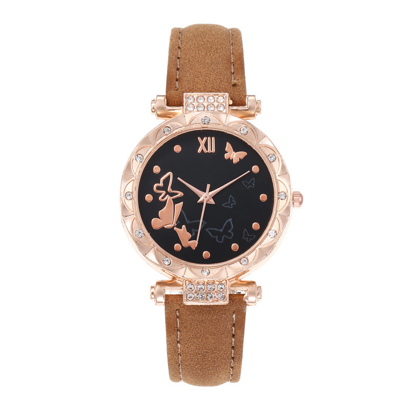 Butterfly Casual Versatile Ladies Belt Watch