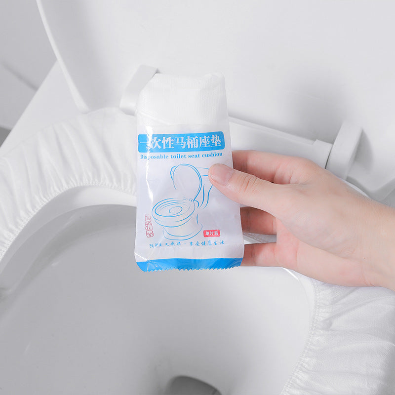 Disposable Thick Toilet Seat Covers, Individually Packaged Non-Woven Fabric