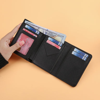 Long thousand bird grid buckle multi-card wallet