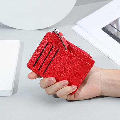 Card bag female zipper wallet female