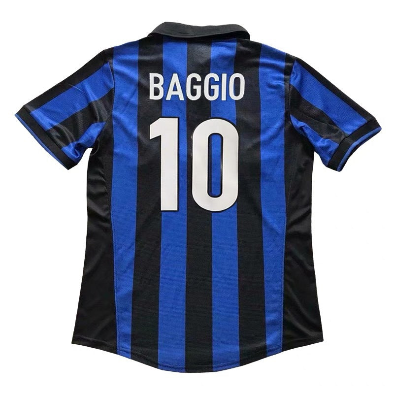 98-99 Camiseta retro de manga corta del Inter de Milán Ronaldo Baggio Zanetti Moratti 