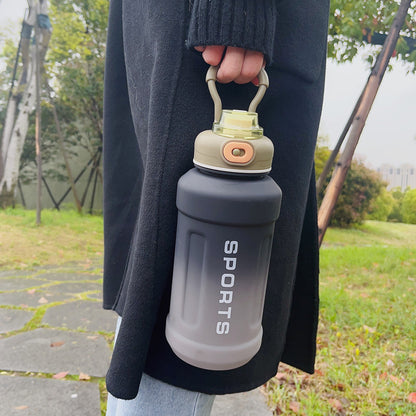 Frosted Gradient Sports Plastic Water Bottle