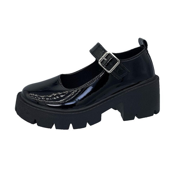 Muffin platform retro Mary Jane shoes fashion