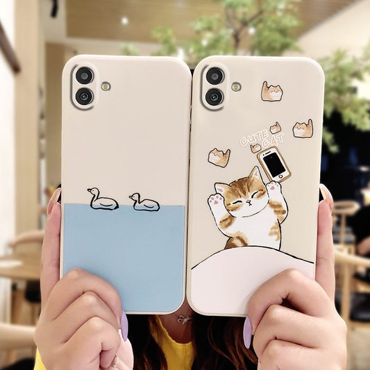 Samsung M13 5G Liquid Silicone Cartoon Case