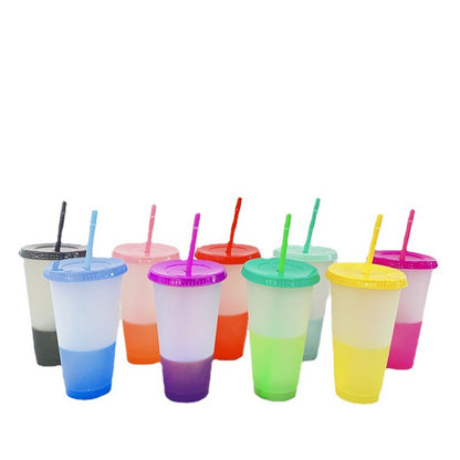 Temperature-sensitive color-changing cup p plastic cup wholesale logo