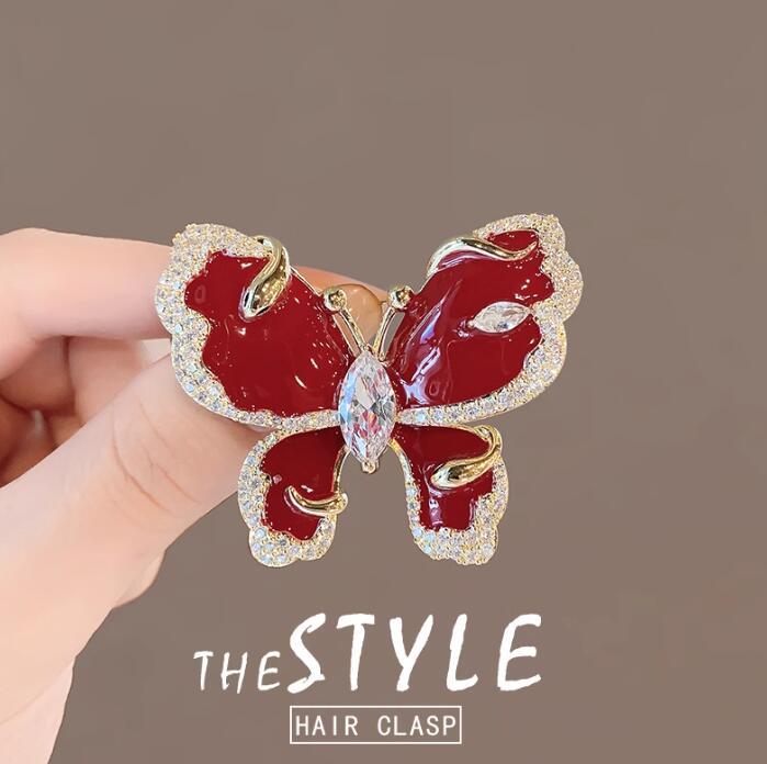 Red Butterfly Brooch