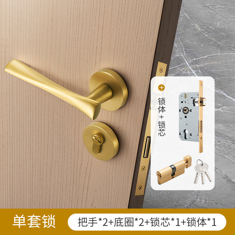 Coffee bronze brass door handle