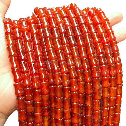 8 * 12Mm agate bamboo beads loose beads