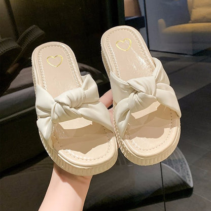 Love platform slippers