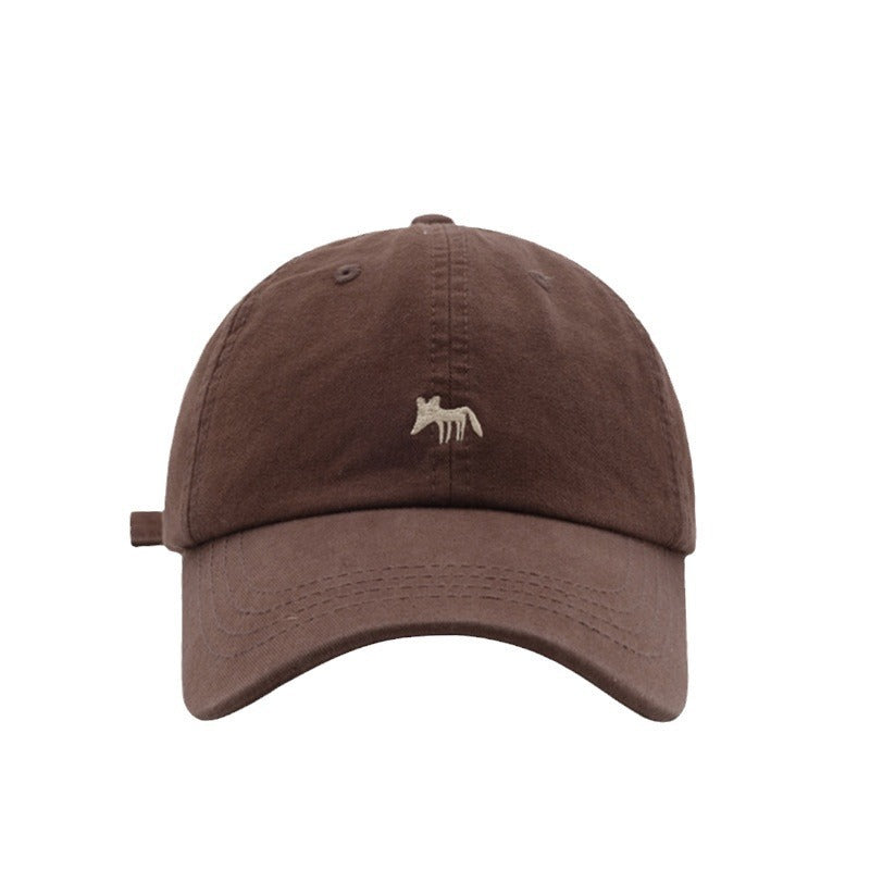 Cute Fox Embroidery Baseball Cap