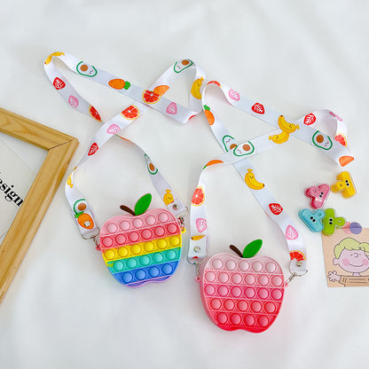 Children's shoulder bag Korean style fruit crossbody bag