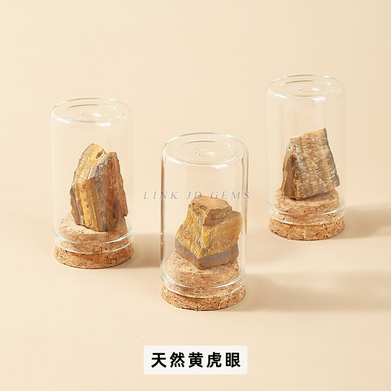 Crystal rock ore specimen wishing bottle