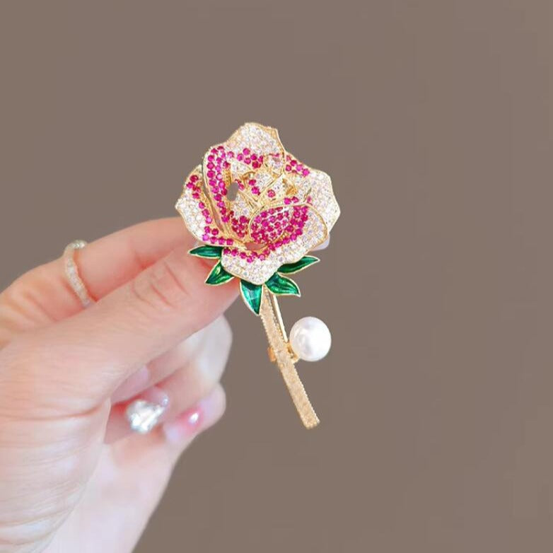 Corsage Rhinestone Rose Gold