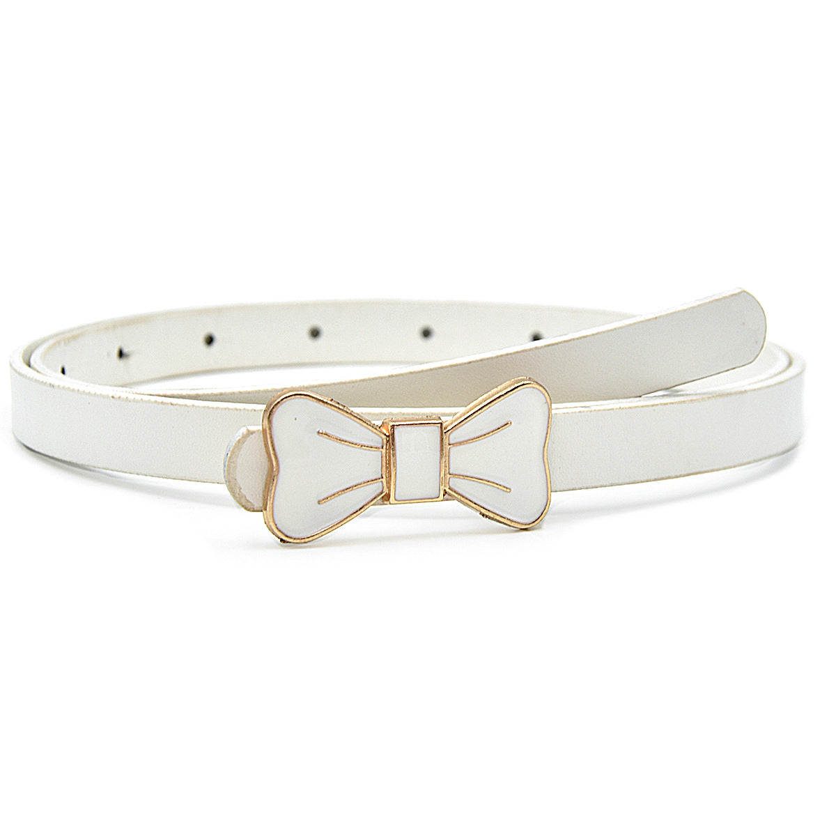 Bow Board Buckle Belt Ladies Patent Leather