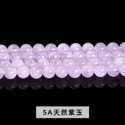 Natural crystal round beads white crystal strawberry crystal hair crystal loose beads