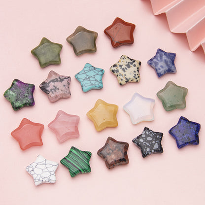 20MM natural stone crystal star ornaments