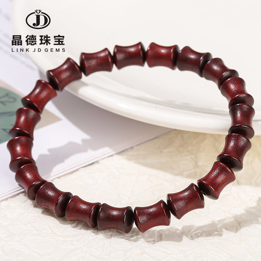 African Rosewood Slub Bead Bracelet