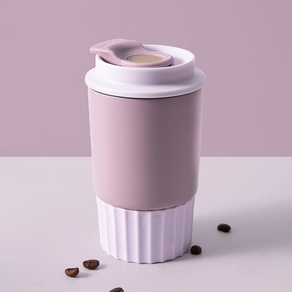 Large capacity portable coffee cup