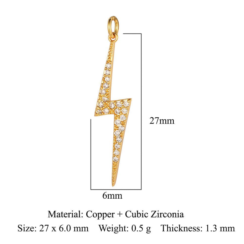 Copper Zircon Cocktail Necklace Bracelet Pendant