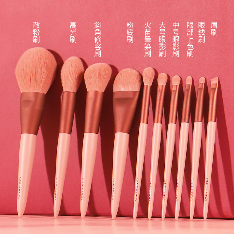 Zhenmei Tang Sakura Pink 10-Piece Brush Set