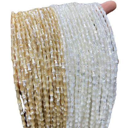 4 * 7Mm natural horseshoe snail bamboo beads loose beads