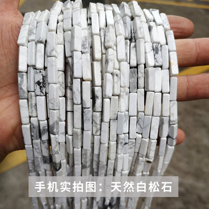 4 * 13Mm crystal agate square loose beads