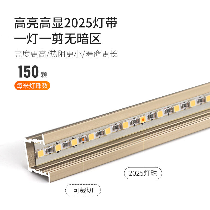 Solder-free embedded led light strip