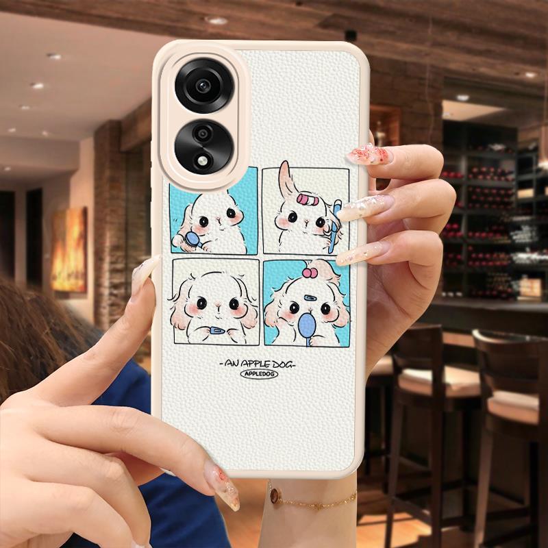 OPPO A78 New Solid Color Anime Soft Case Quirky Minimalist