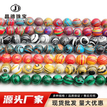 Wholesale of synthetic malachite loose beads