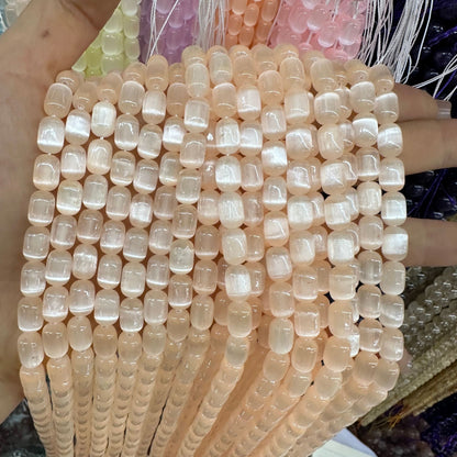 Gypsum rice beads semi-precious stone loose beads