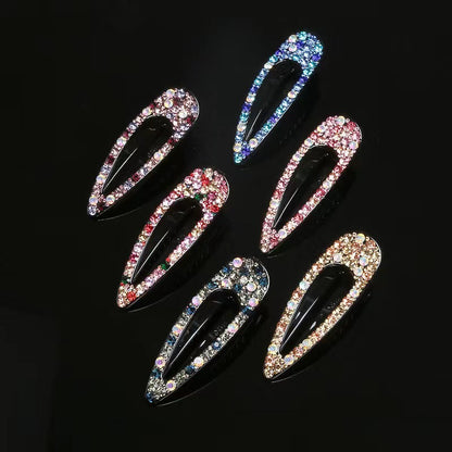 Rhinestone Three-Tooth Duckbill Clip Elegant Hair Clip