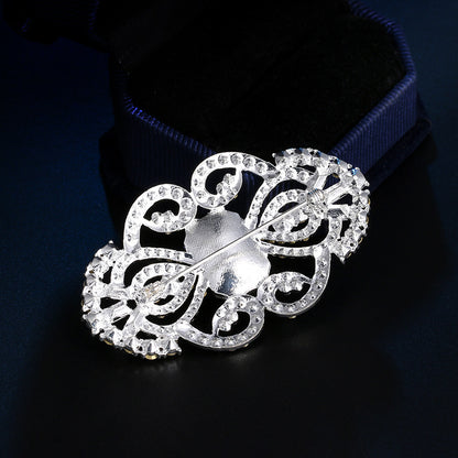 White Flower Brooch