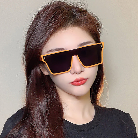 New One-Piece European Trend Square Sunglasses